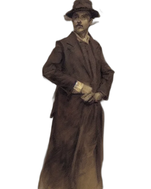 staff, hat, jacket, mask transparent PNG cut-out
