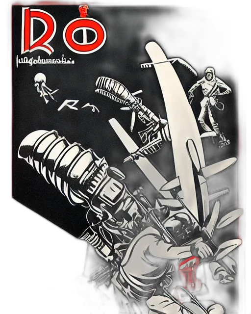 robot, comic book art, concept art, cartoon, soviet, propaganda, poster, depicting transparent PNG cut-out