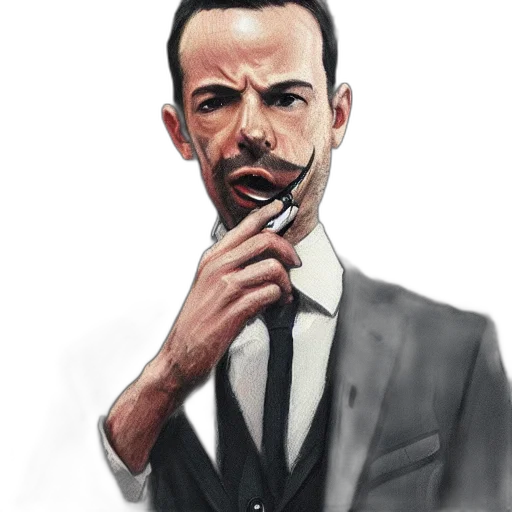 face, photorealistic, concept art, cartoon transparent PNG cut-out
