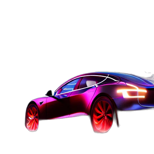 car, weapon, robot, 3d render transparent PNG cut-out
