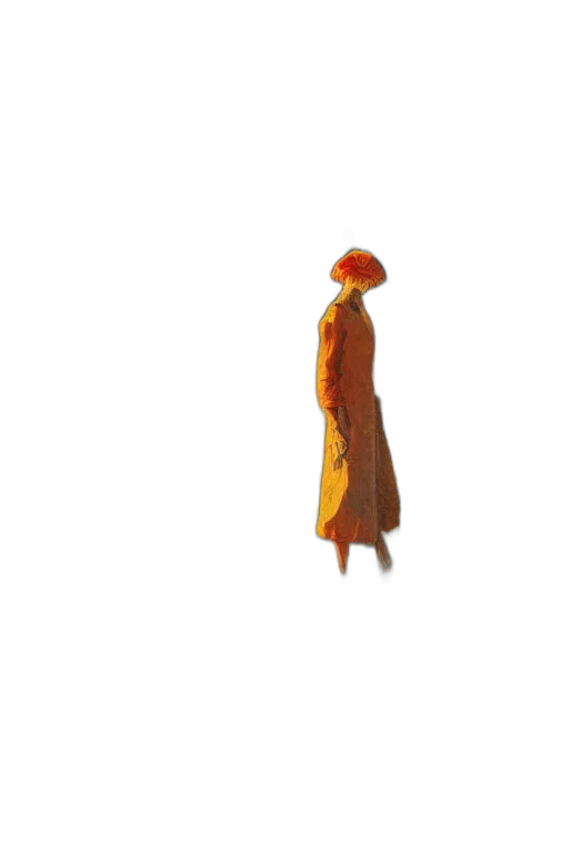 hat, dress, jacket, staff transparent PNG cut-out