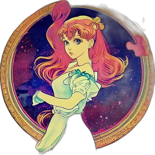 staff, jewelry, crown, anime, fantasy art, vaporwave, pixel art, outer space transparent PNG cut-out