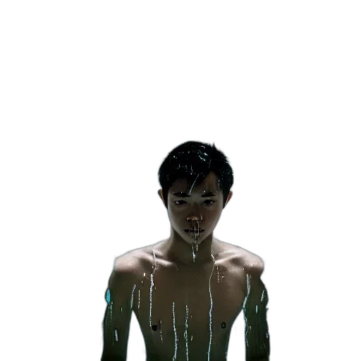 creature, robot, face, mask, concept art, photorealistic, 3d render, cyberpunk transparent PNG cut-out