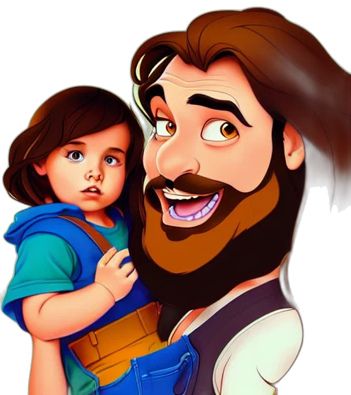 cartoon, photorealistic, concept art, comic book art transparent PNG cut-out
