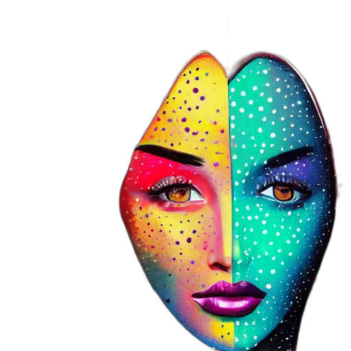 mask, face, umbrella, jewelry transparent PNG cut-out