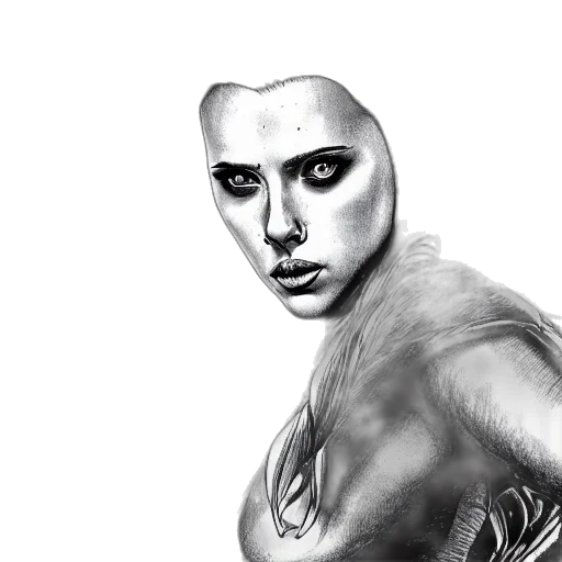 mask, face, creature, robot, photorealistic, pencil sketch, comic book art, fantasy art transparent PNG cut-out