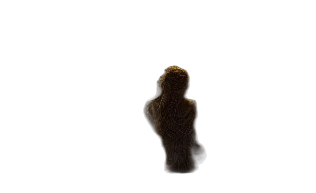 hair, creature, staff, dress, concept art, photorealistic, 3d render, pixel art transparent PNG cut-out