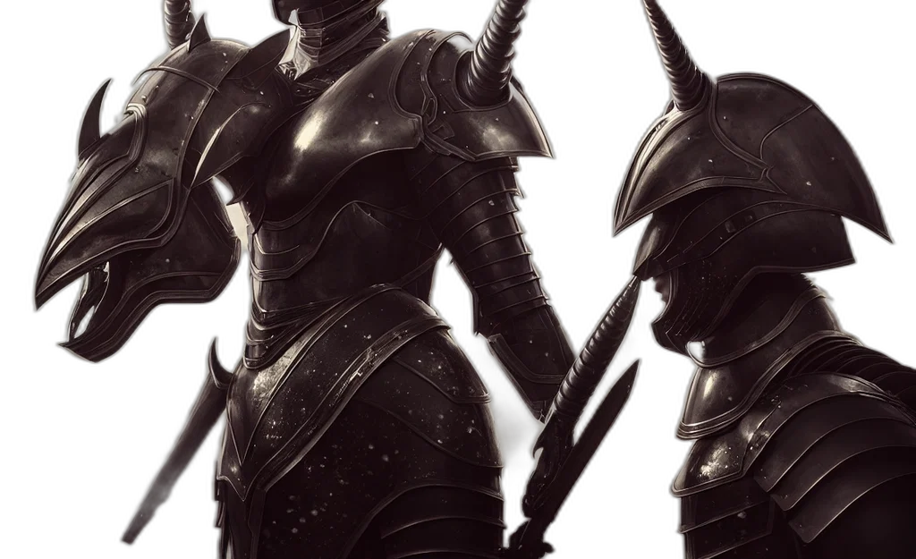sword, concept art, fantasy art, 3d render transparent PNG cut-out
