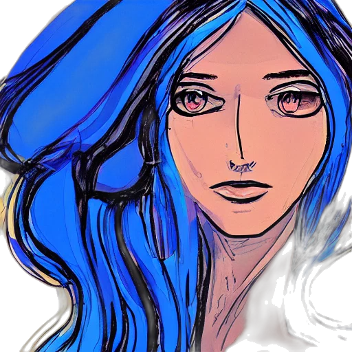 face, hair, jewelry, comic book art transparent PNG cut-out