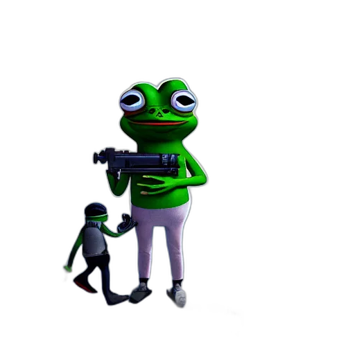 weapon, robot, animal, creature, 3d render, concept art, pixel art, cartoon transparent PNG cut-out
