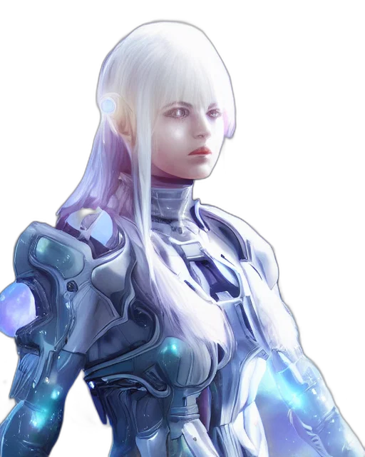 robot, face, weapon, staff transparent PNG cut-out