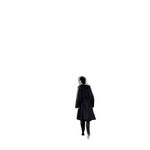 dress, jacket, staff, robot, concept art, pixel art, 3d render, fog transparent PNG cut-out