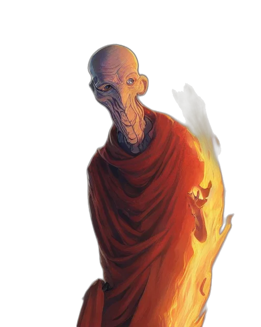 mask, creature, face, staff, concept art, fantasy art, comic book art, pixel art transparent PNG cut-out