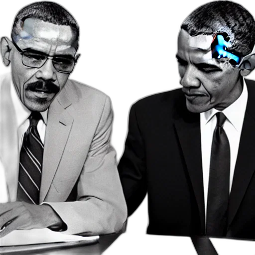 walter, white, barack, obama transparent PNG cut-out