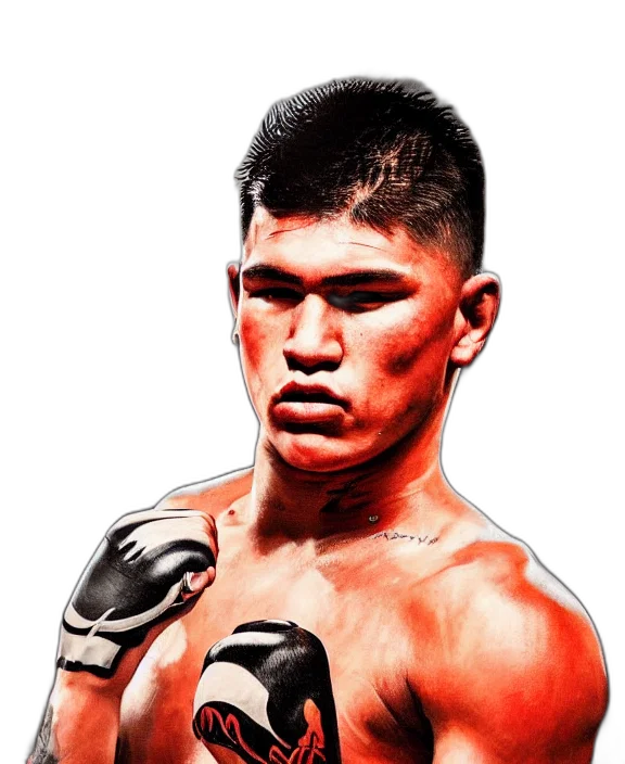 photorealistic, cartoon, dream, portrait, handsome, young, tejano, mma transparent PNG cut-out