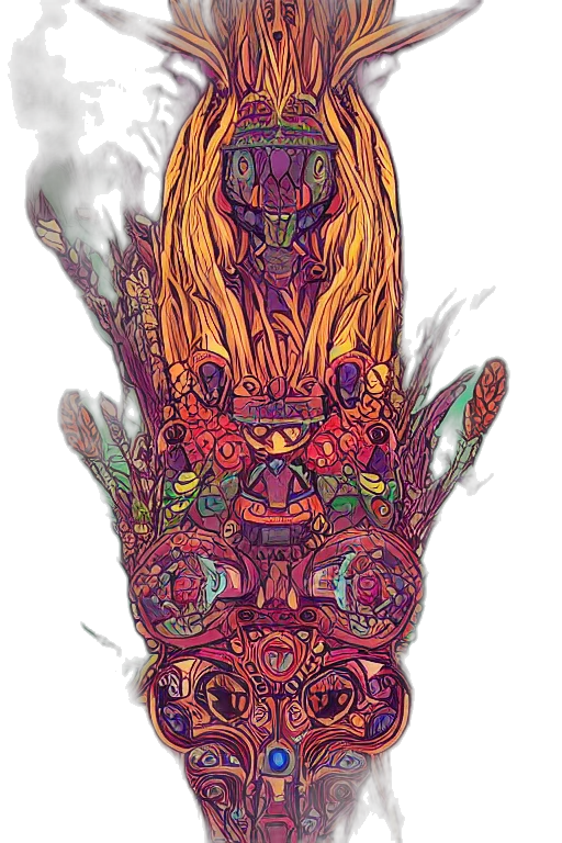 mask, crown, dress, bottle, concept art, fantasy art, pixel art, comic book art transparent PNG cut-out