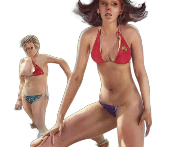 creature, jewelry, hair, photorealistic transparent PNG cut-out