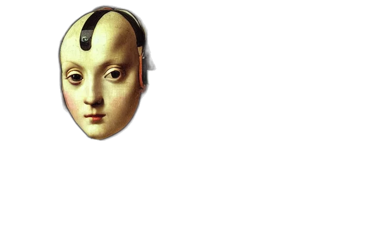 mask, face, robot, crown transparent PNG cut-out