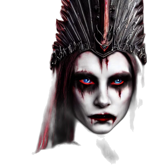 mask, face, creature, crown, fantasy art, concept art, photorealistic, comic book art transparent PNG cut-out