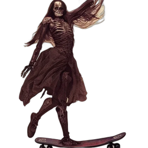 creature, dress, concept art, fantasy art, comic book art, photorealistic, skeleton, woman transparent PNG cut-out