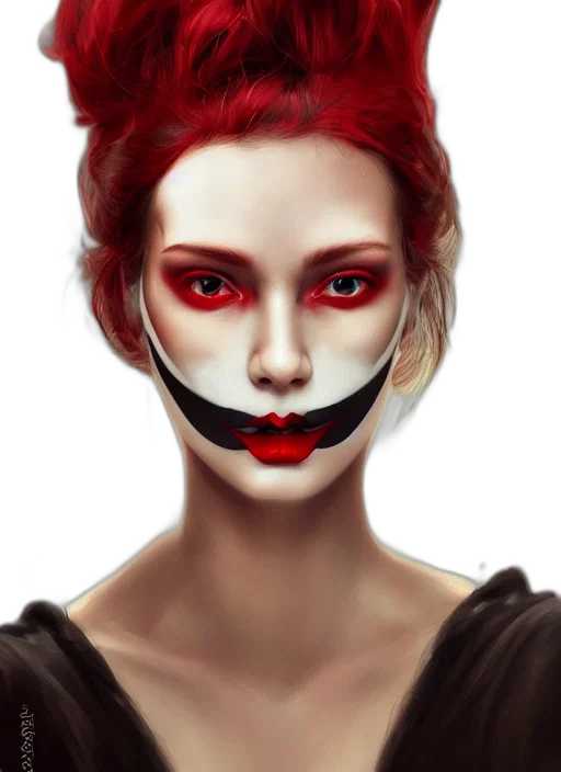 mask, face, fantasy art, photorealistic transparent PNG cut-out