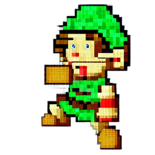 staff, weapon, crown, pixel art, concept art, fantasy art, 3d render, green transparent PNG cut-out