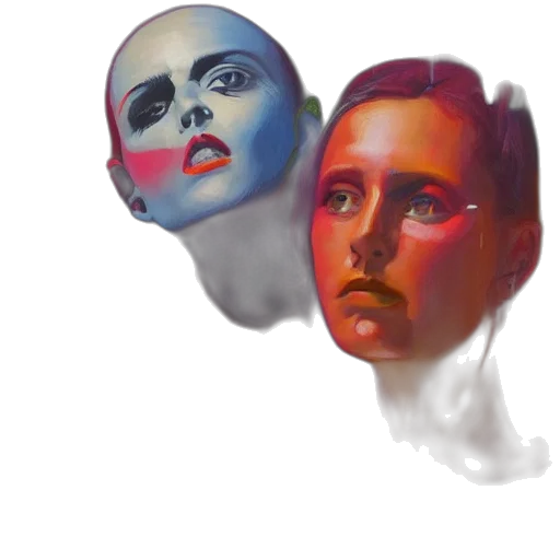 mask, face, crown, concept art transparent PNG cut-out