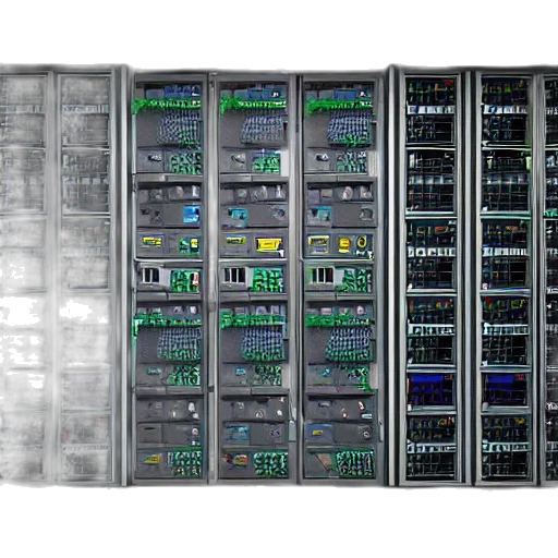 highly, detailed, datacenter, switchgear transparent PNG cut-out