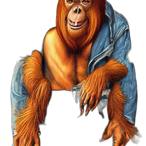 animal, jacket, creature, staff transparent PNG cut-out