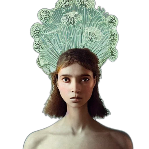 crown, mask, hat, creature, fantasy art, concept art, photorealistic, oil painting transparent PNG cut-out