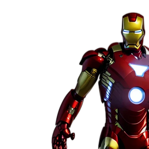 3d render, comic book art, concept art, still, photo, iron, man, steampunk transparent PNG cut-out