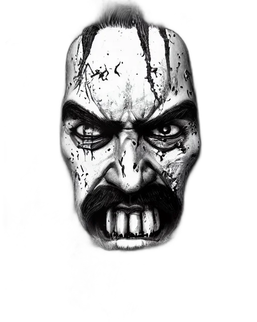 mask, face, animal, creature, photorealistic, comic book art, concept art, pencil sketch transparent PNG cut-out
