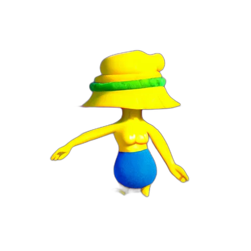 hat, staff, creature, robot transparent PNG cut-out