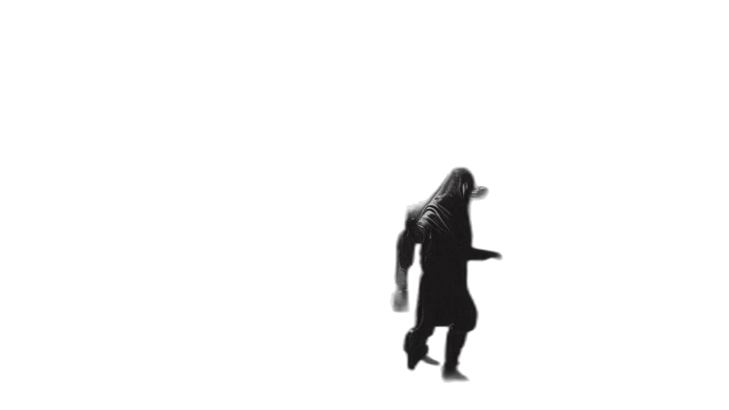 creature, mask, dress, jacket, concept art, 3d render, pixel art, photorealistic transparent PNG cut-out