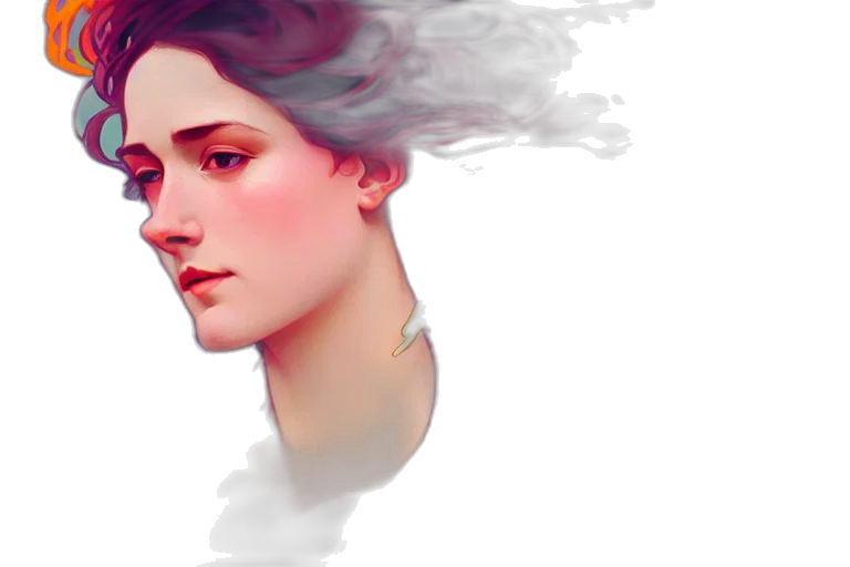face, crown, dress, concept art transparent PNG cut-out