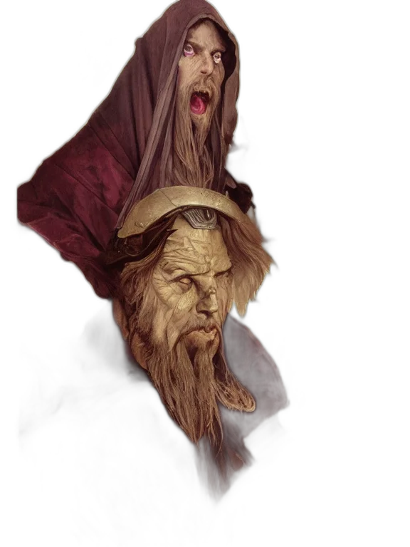 creature, face, mask, concept art, fantasy art, comic book art, photorealistic, evil transparent PNG cut-out