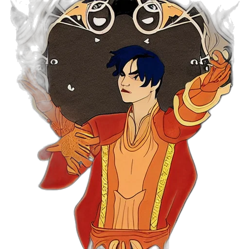 staff, jacket, fantasy art, anime transparent PNG cut-out
