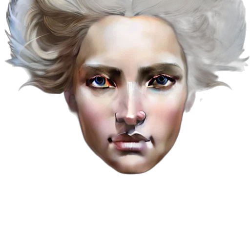 face, mask, crown, hair transparent PNG cut-out