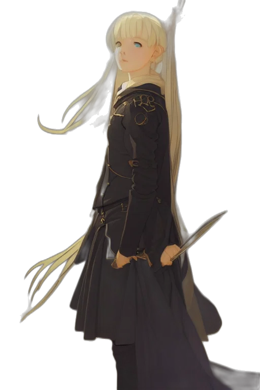 dress, staff, sword, weapon transparent PNG cut-out