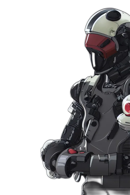 robot, concept art, cyberpunk, pixel art transparent PNG cut-out