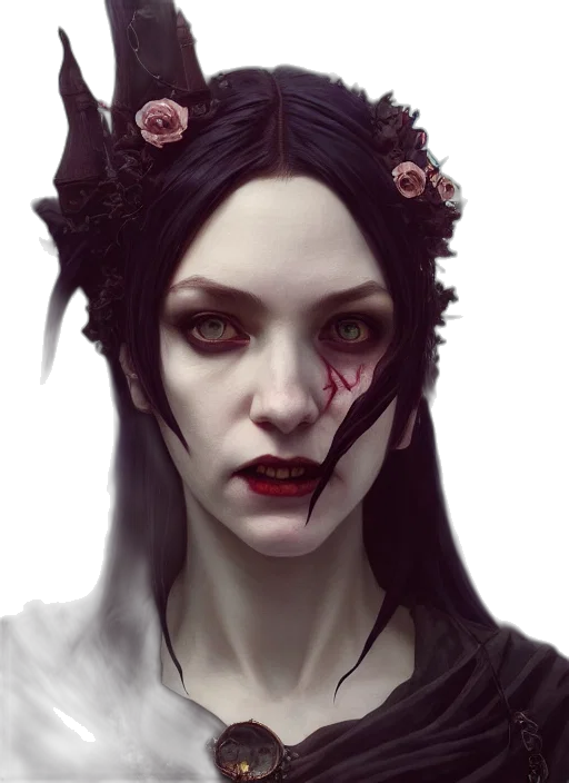 face, mask, crown, fantasy art transparent PNG cut-out