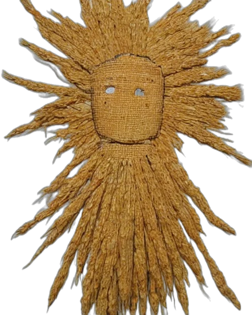 hair, mask, hat, staff, 3d render, john, barleycorn, made transparent PNG cut-out