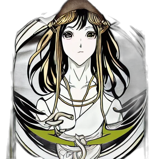 dress, staff, jewelry, mask transparent PNG cut-out