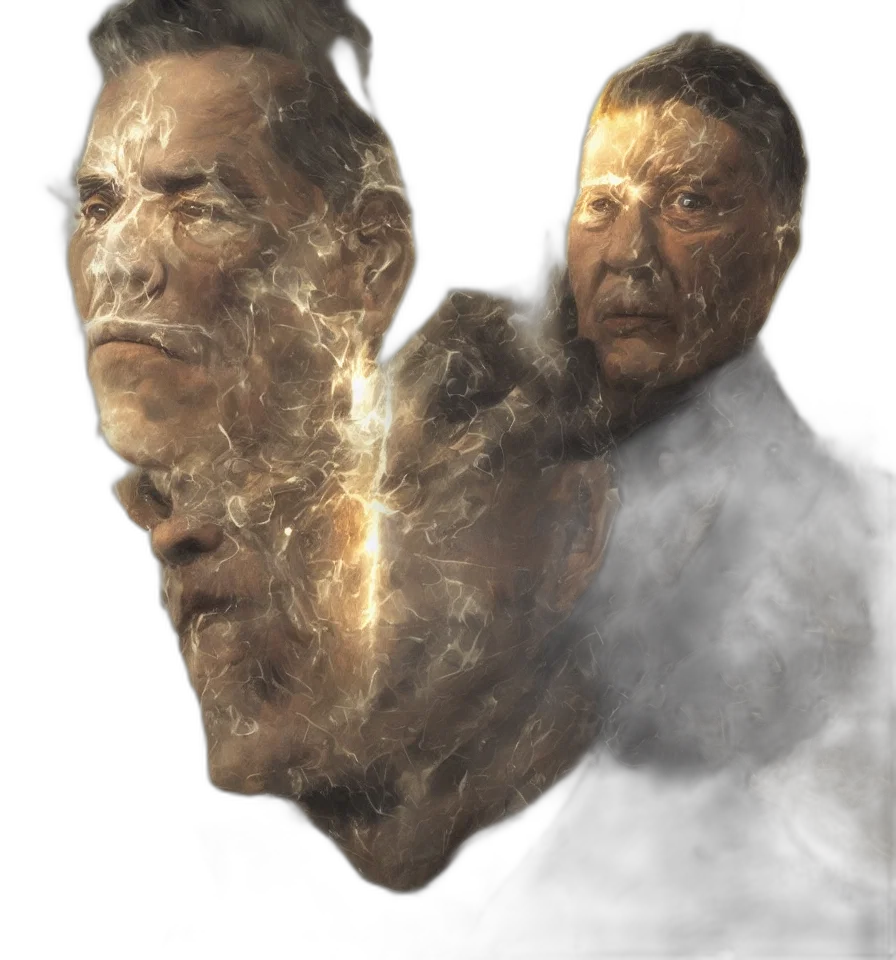 face, mask, hair, creature transparent PNG cut-out