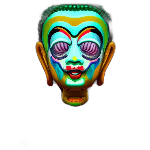 mask, face, jewelry, staff transparent PNG cut-out