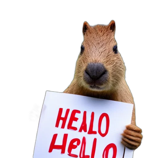 animal, staff, hat, 3d render, realistic, high, quality, photo transparent PNG cut-out