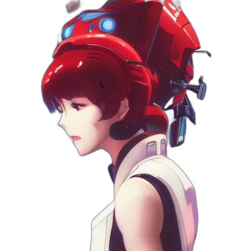 robot, hat, crown, face transparent PNG cut-out