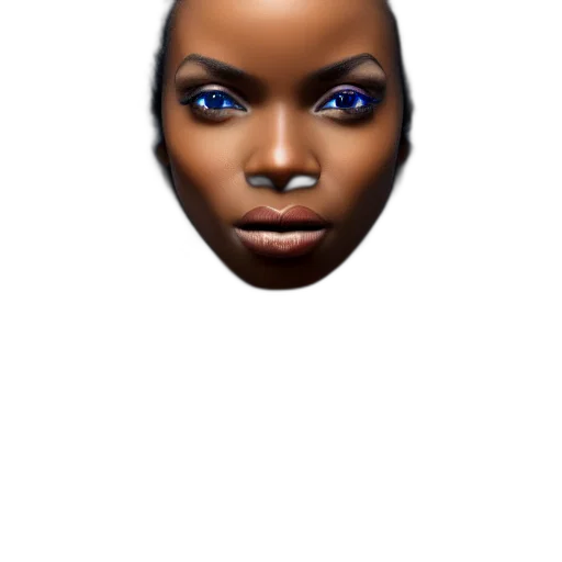 face, mask, robot, creature, photorealistic, concept art, 3d render, pixel art transparent PNG cut-out