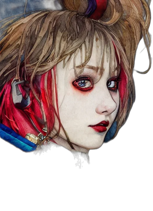 face, mask, concept art, photorealistic transparent PNG cut-out