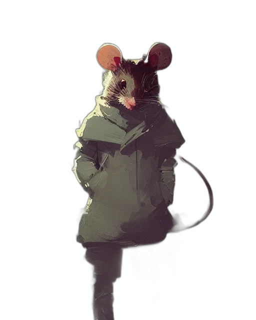 jacket, animal, creature, hat transparent PNG cut-out